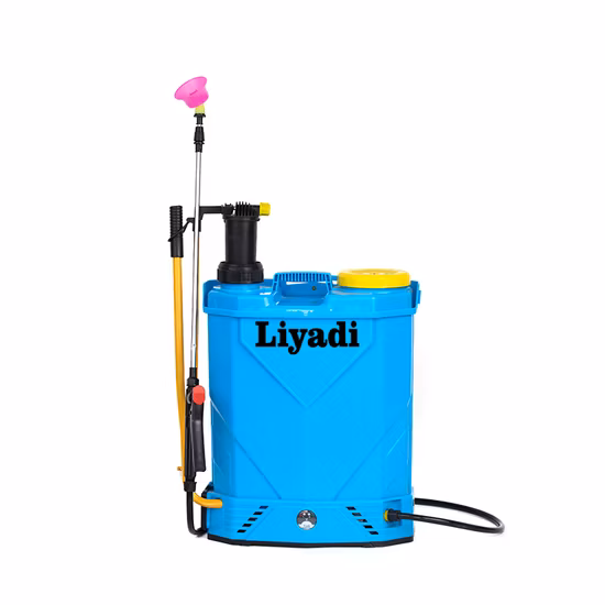 16L Agricolo Plastica PP PE Manuale Manuale Batteria Elettrico 2 in 1 Zaino Zaino Pompa di alimentazione ad alta pressione Giardino Fattoria Trigger Spruzzatore portatile